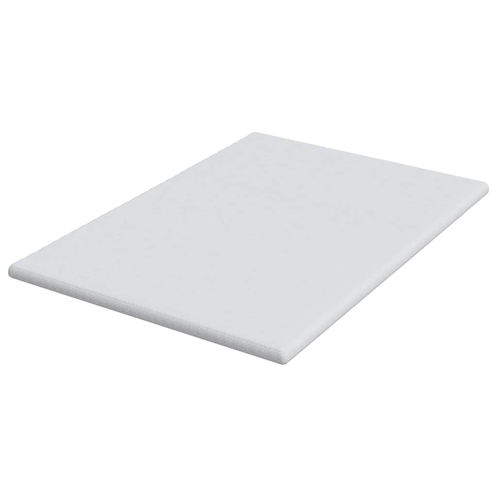 Topper per materasso Bianco 140 x 190 cm Tessuto Jacquard