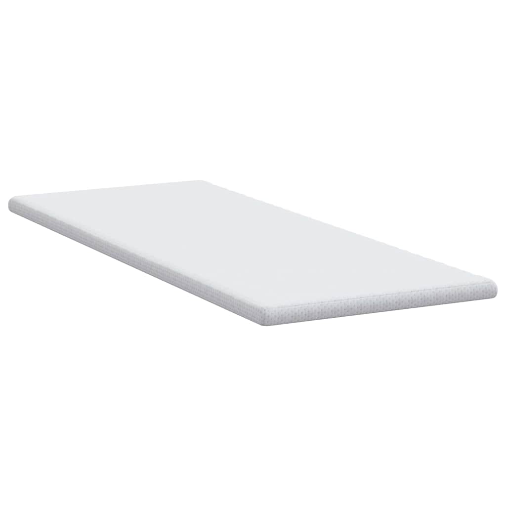 Topper per materasso Bianco 80 x 200 cm Tessuto Jacquard