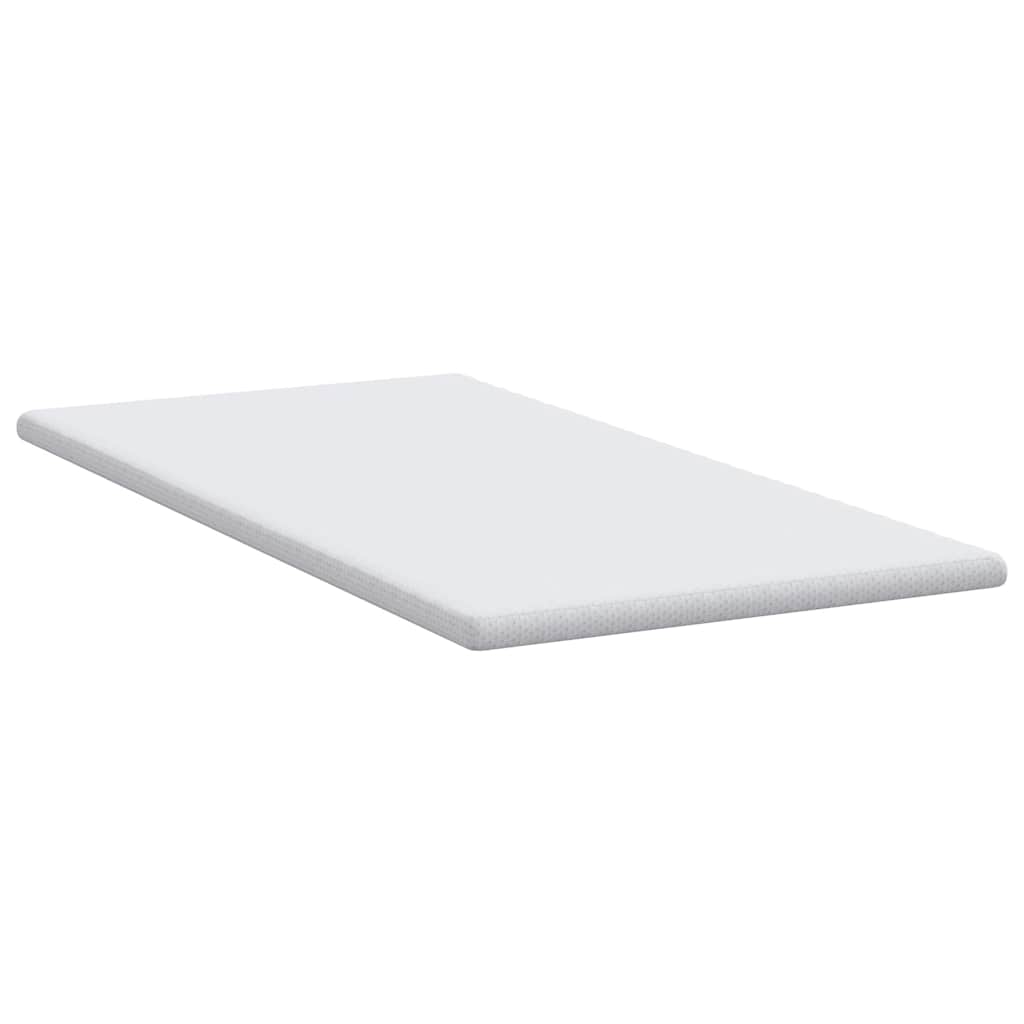Topper per materasso Bianco 90 x 190 cm Tessuto Jacquard