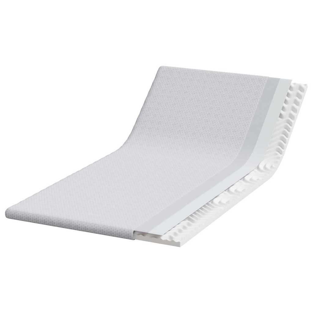 Topper per materasso Bianco 90 x 200 cm Tessuto Jacquard