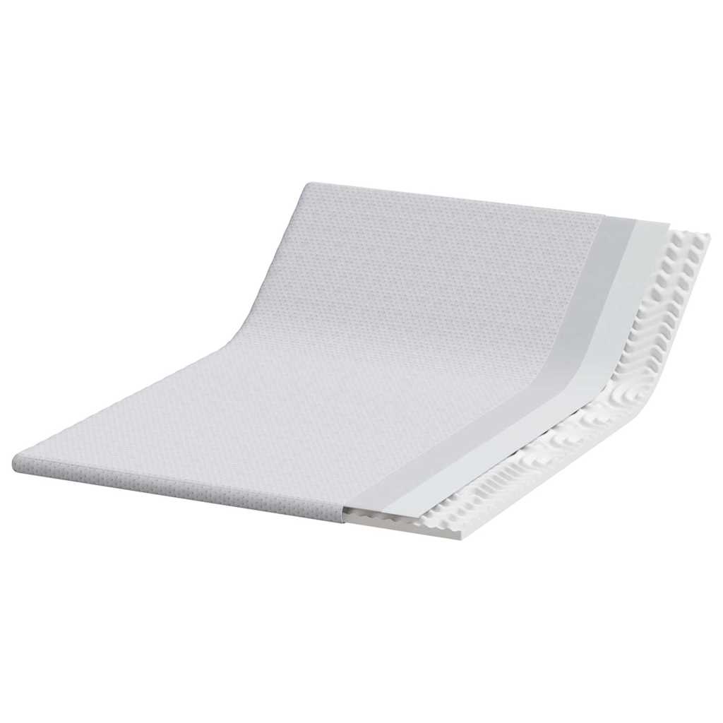 Topper per materasso Bianco 140 x 190 cm Tessuto Jacquard