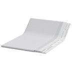 Topper per materasso Bianco 140 x 200 cm Tessuto Jacquard