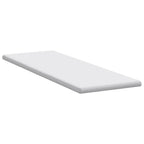 Topper per materasso Bianco 80 x 200 cm Tessuto Jacquard