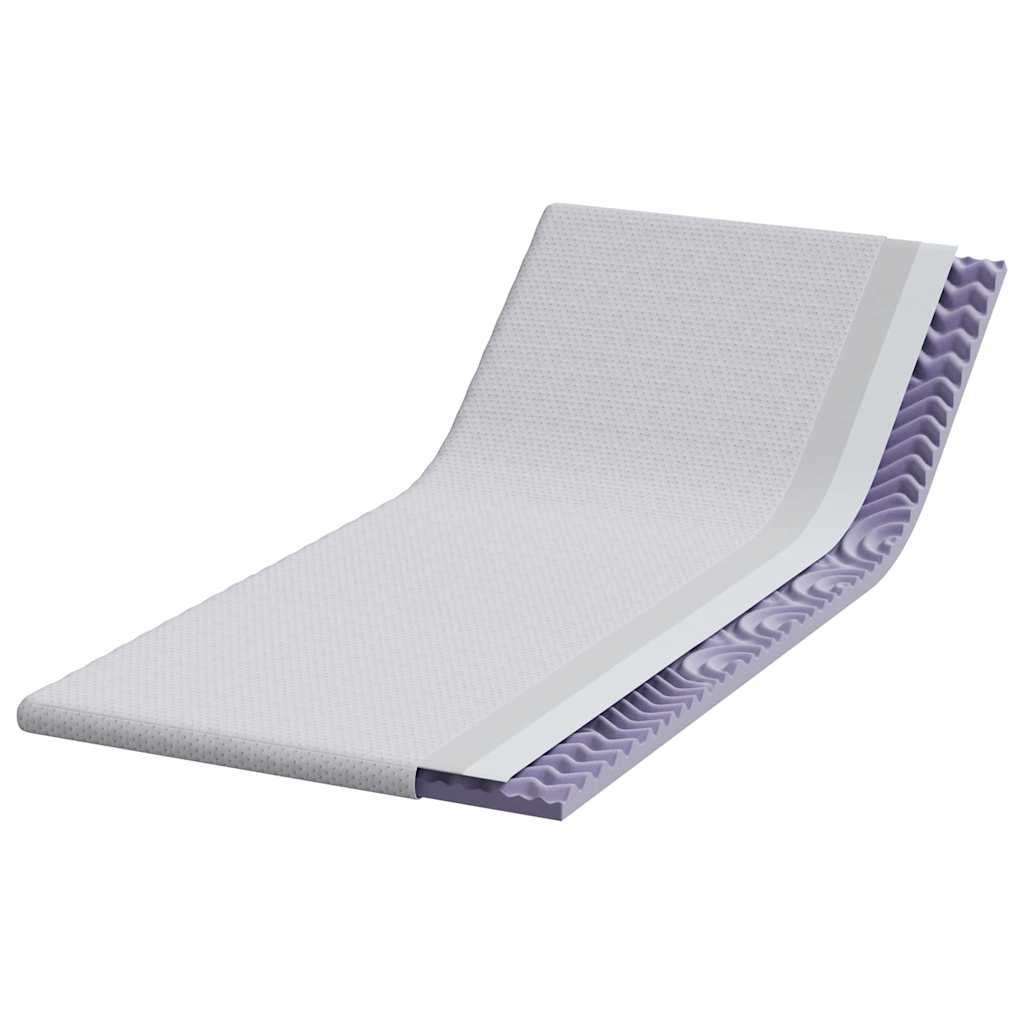 Topper per materasso Bianco 90 x 200 cm Tessuto Jacquard