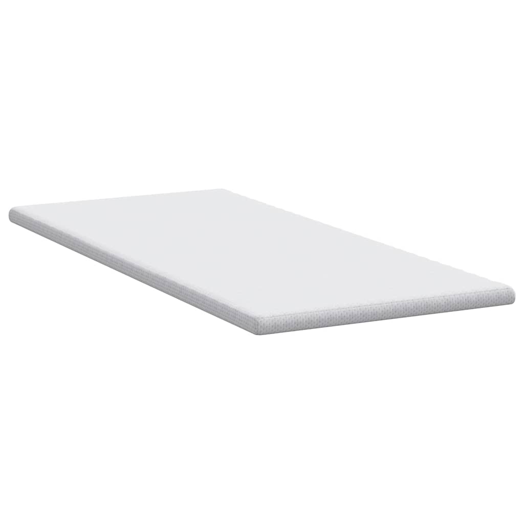Topper per materasso Bianco 100 x 200 cm Tessuto Jacquard