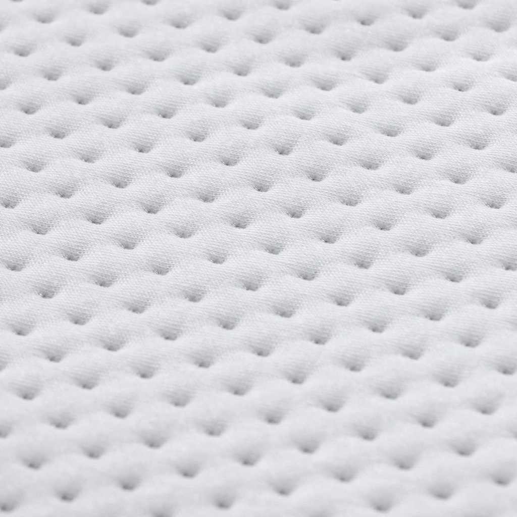 Topper per materasso Bianco 140 x 190 cm Tessuto Jacquard