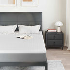 Topper per materasso Bianco 140 x 190 cm Tessuto Jacquard