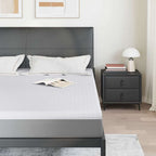 Topper per materasso Bianco 180 x 200 cm Tessuto Jacquard