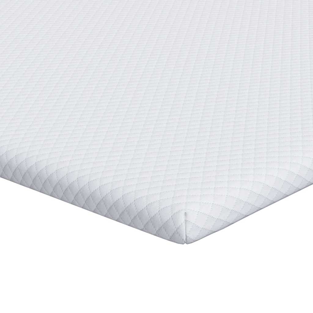 Topper per materasso Bianco 90 x 190 cm Tessuto Jacquard