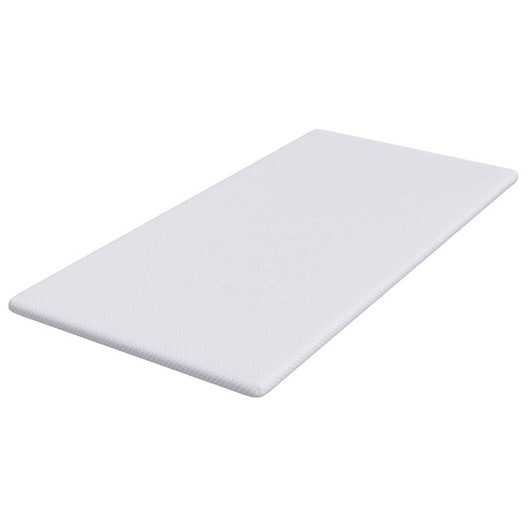 Topper per materasso Bianco 90 x 190 cm Tessuto Jacquard