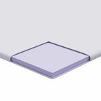 Topper per materasso Bianco 120 x 200 cm Tessuto Jacquard