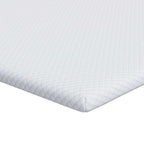 Topper per materasso Bianco 120 x 200 cm Tessuto Jacquard