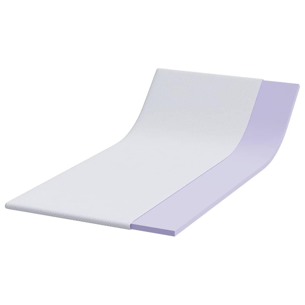 Topper per materasso Bianco 120 x 200 cm Tessuto Jacquard