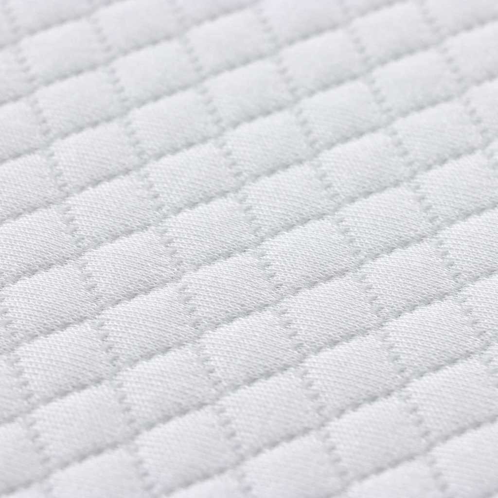Topper per materasso Bianco 140 x 190 cm Tessuto Jacquard