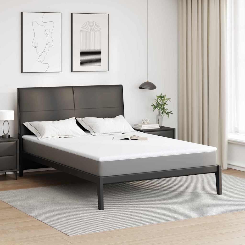 Topper per materasso Bianco 140 x 190 cm Tessuto Jacquard