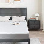 Topper per materasso Bianco 140 x 190 cm Tessuto Jacquard