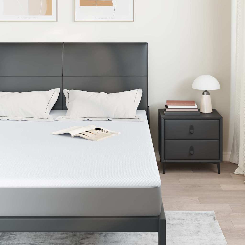 Topper per materasso Bianco 140 x 190 cm Tessuto Jacquard