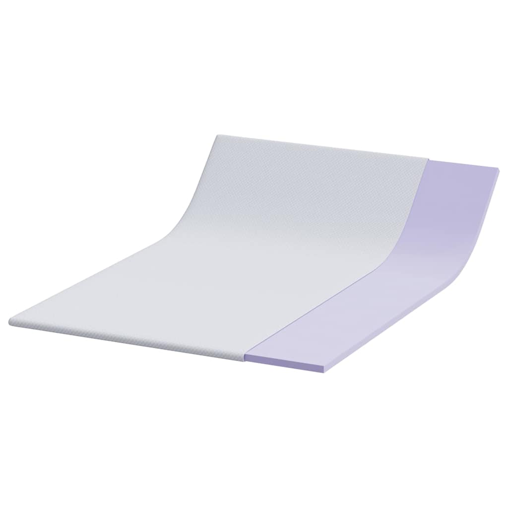 Topper per materasso Bianco 140 x 190 cm Tessuto Jacquard