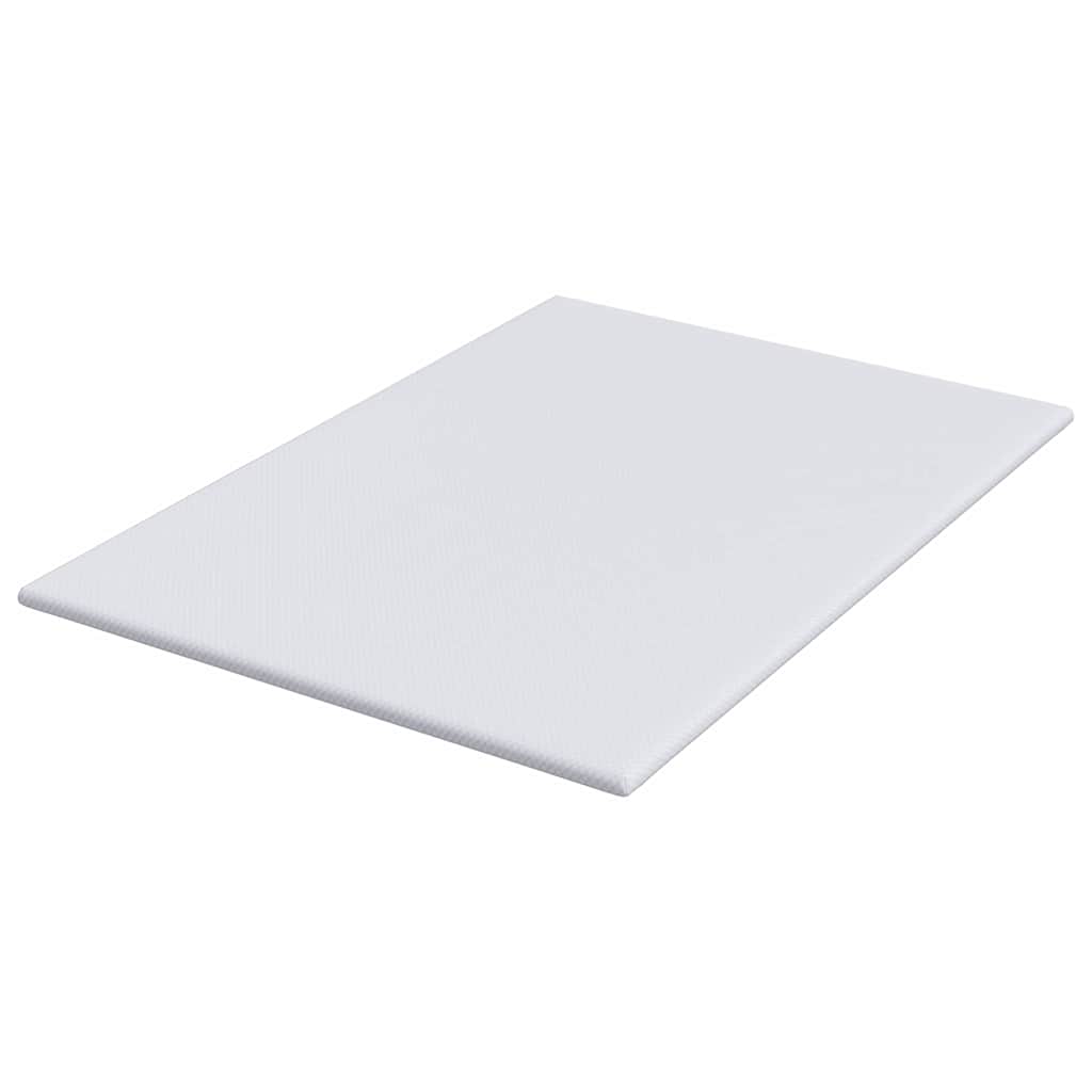 Topper per materasso Bianco 140 x 190 cm Tessuto Jacquard