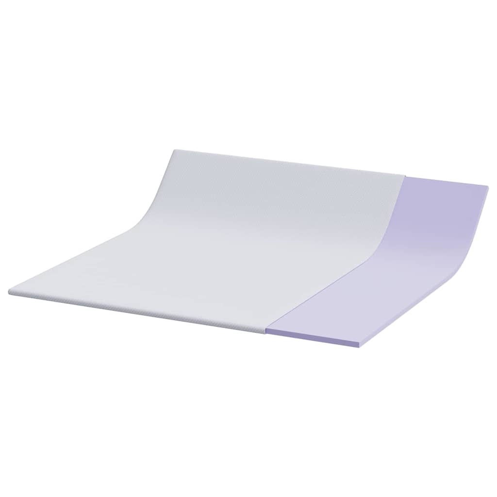 Topper per materasso Bianco 200 x 200 cm Tessuto Jacquard