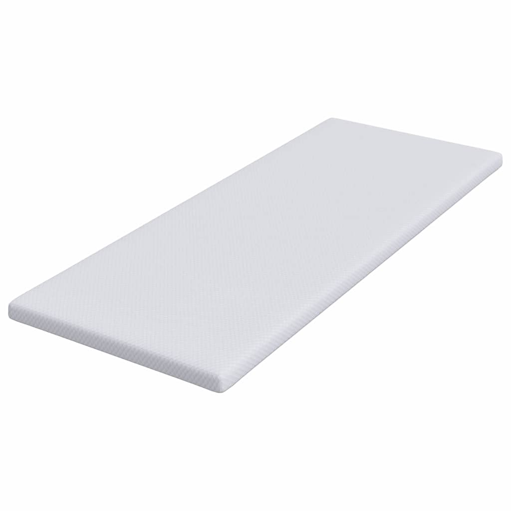Topper per materasso Bianco 80 x 200 cm Tessuto Jacquard