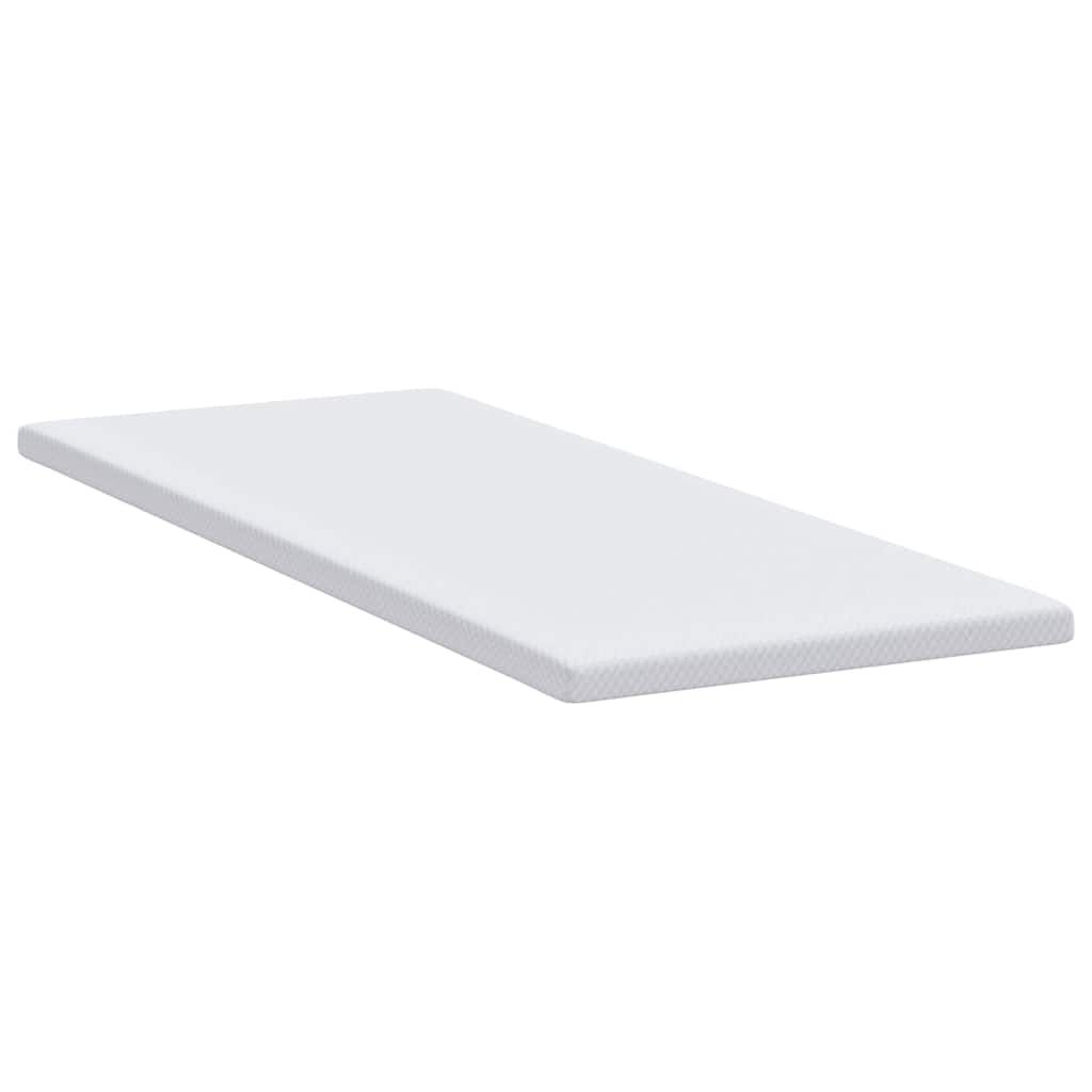 Topper per materasso Bianco 80 x 200 cm Tessuto Jacquard