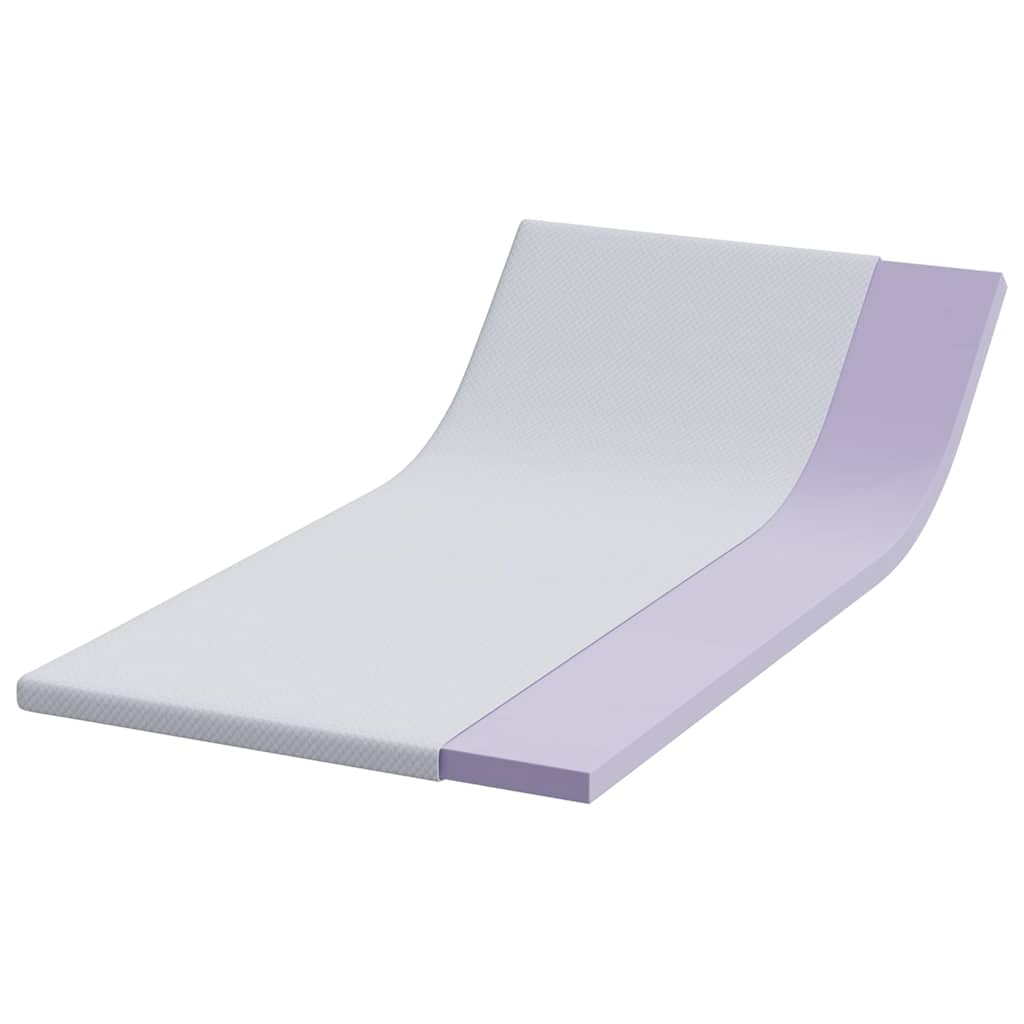Topper per materasso Bianco 120 x 200 cm Tessuto Jacquard