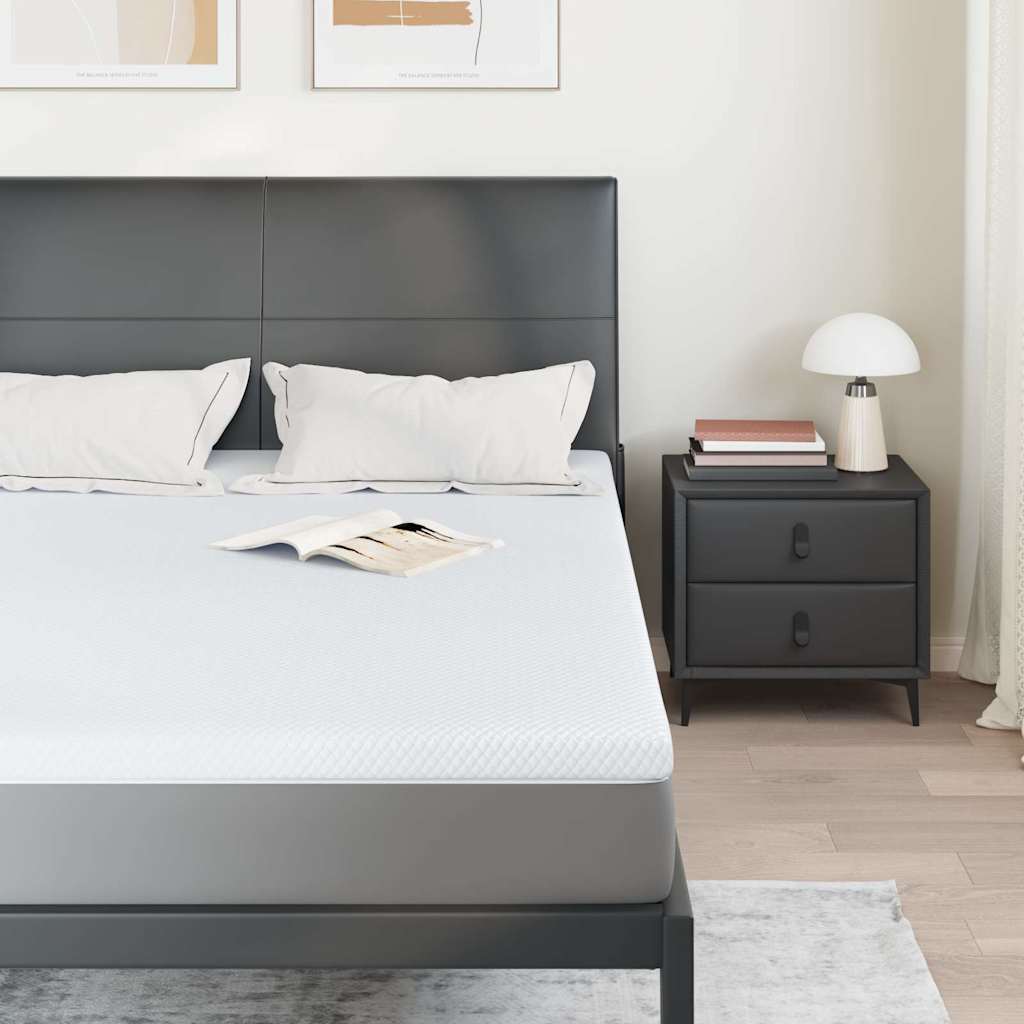 Topper per materasso Bianco 140 x 190 cm Tessuto Jacquard