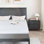 Topper per materasso Bianco 160 x 200 cm Tessuto Jacquard