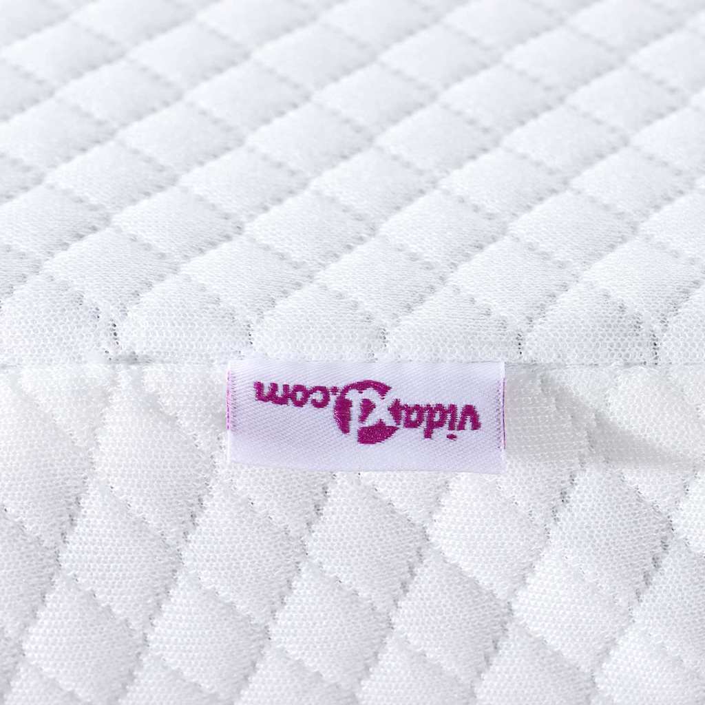 Topper per materasso Bianco 180 x 200 cm Tessuto Jacquard
