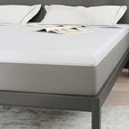 Topper per materasso Bianco 180 x 200 cm Tessuto Jacquard