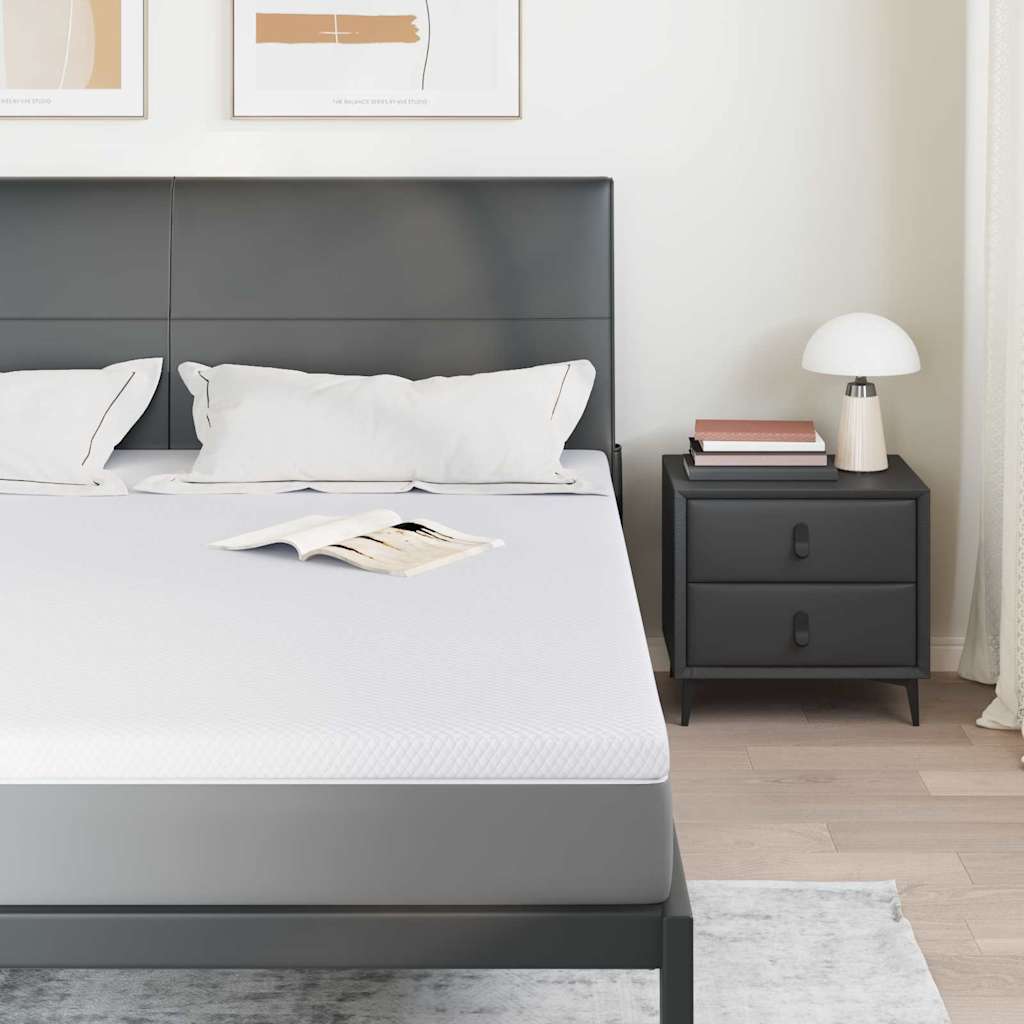 Topper per materasso Bianco 180 x 200 cm Tessuto Jacquard