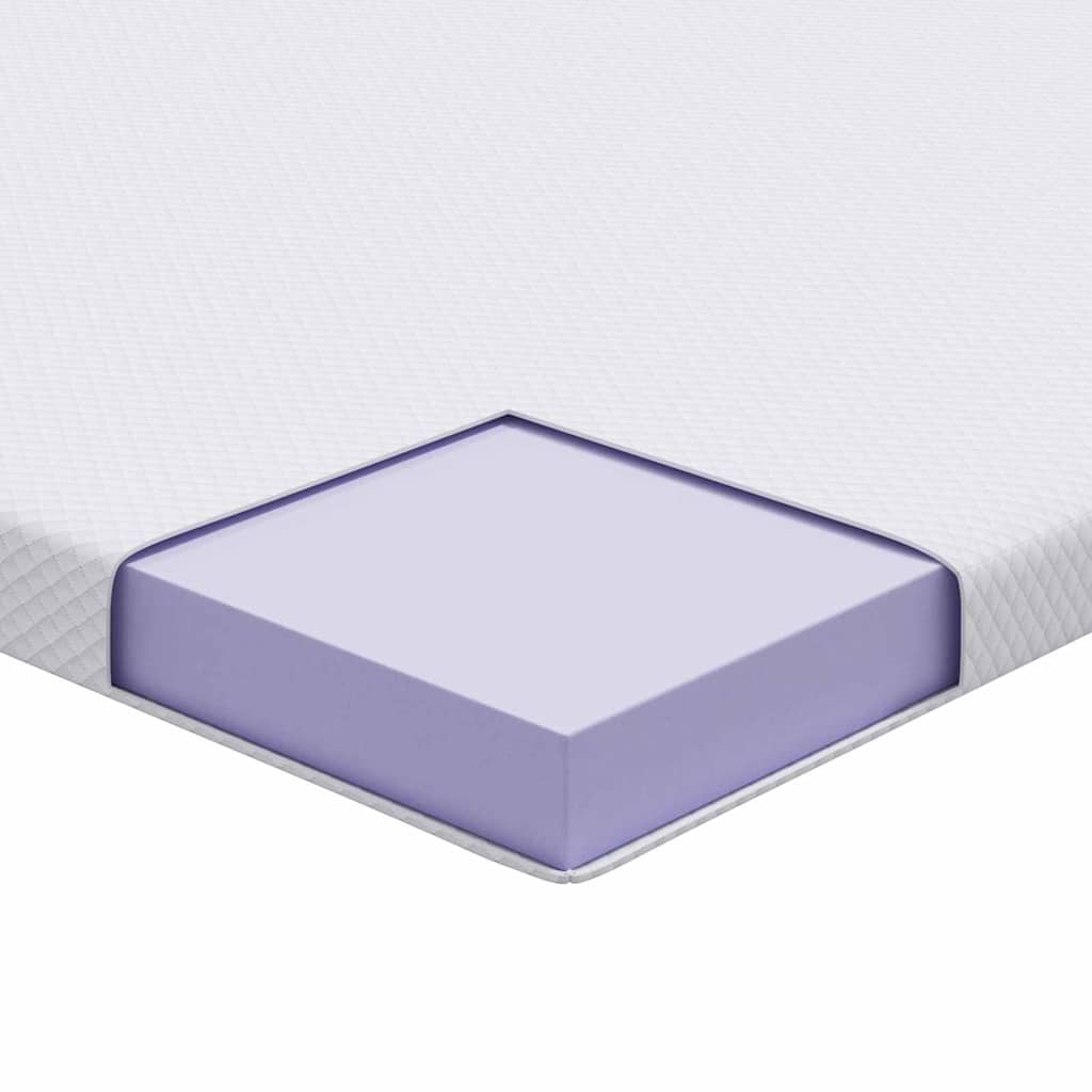 Topper per materasso Bianco 80 x 200 cm Tessuto Jacquard