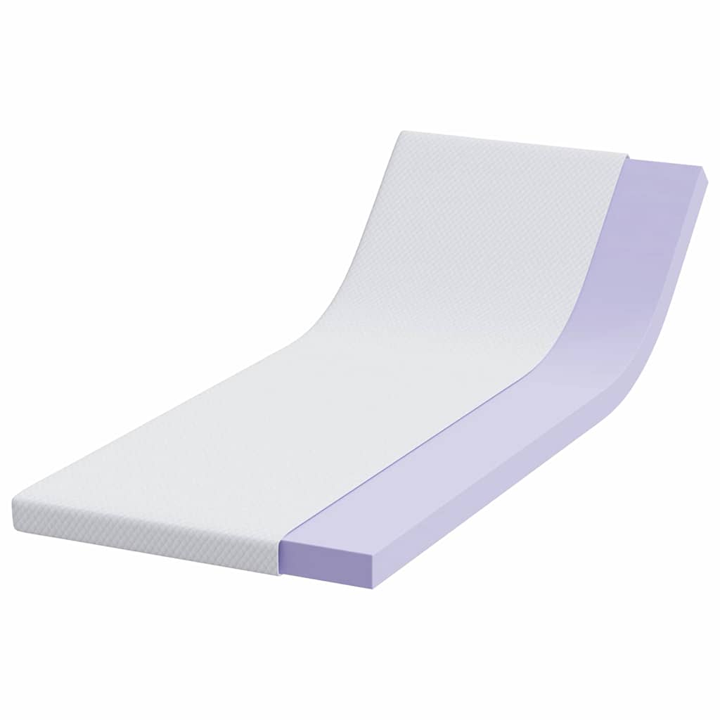 Topper per materasso Bianco 80 x 200 cm Tessuto Jacquard
