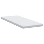 Topper per materasso Bianco 80 x 200 cm Tessuto Jacquard