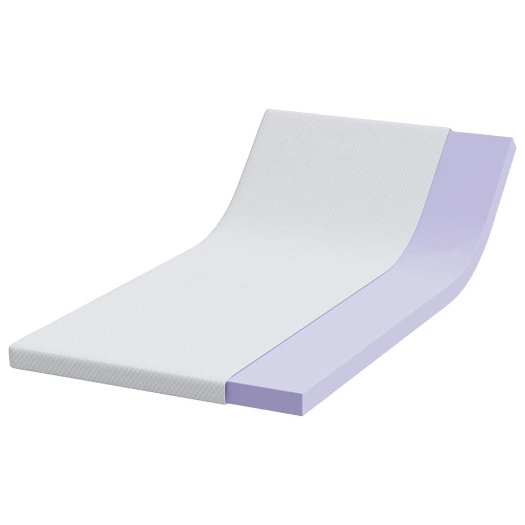 Topper per materasso Bianco 90 x 190 cm Tessuto Jacquard