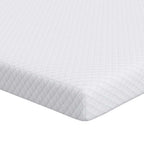 Topper per materasso Bianco 140 x 190 cm Tessuto Jacquard