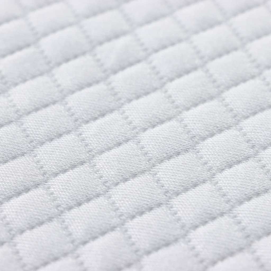 Topper per materasso Bianco 160 x 200 cm Tessuto Jacquard
