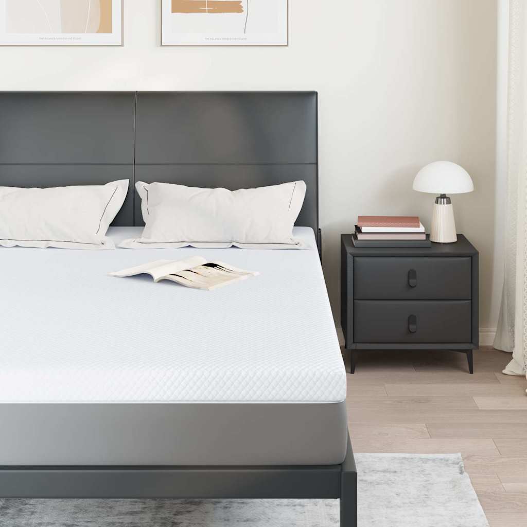 Topper per materasso Bianco 160 x 200 cm Tessuto Jacquard