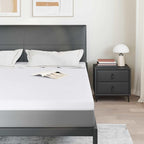 Topper per materasso Bianco 180 x 200 cm Tessuto Jacquard