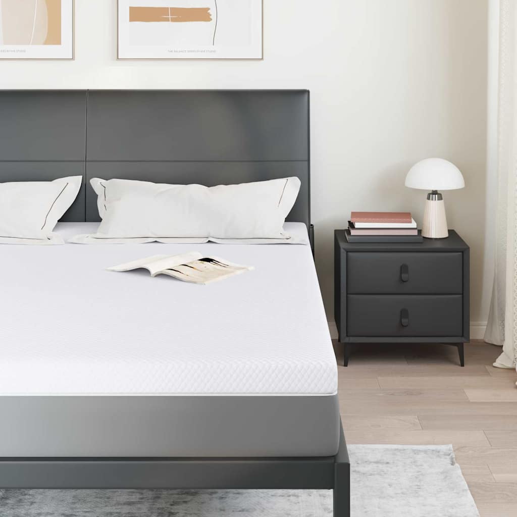 Topper per materasso Bianco 180 x 200 cm Tessuto Jacquard