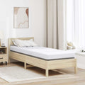 Topper per materasso Bianco 80 x 200 cm Tessuto Jacquard