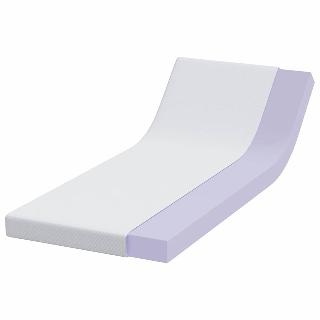 Topper per materasso Bianco 80 x 200 cm Tessuto Jacquard