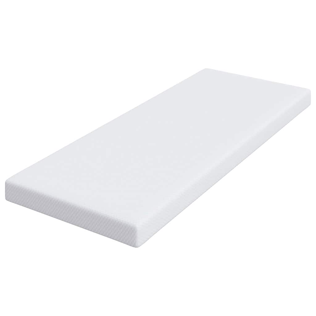 Topper per materasso Bianco 80 x 200 cm Tessuto Jacquard
