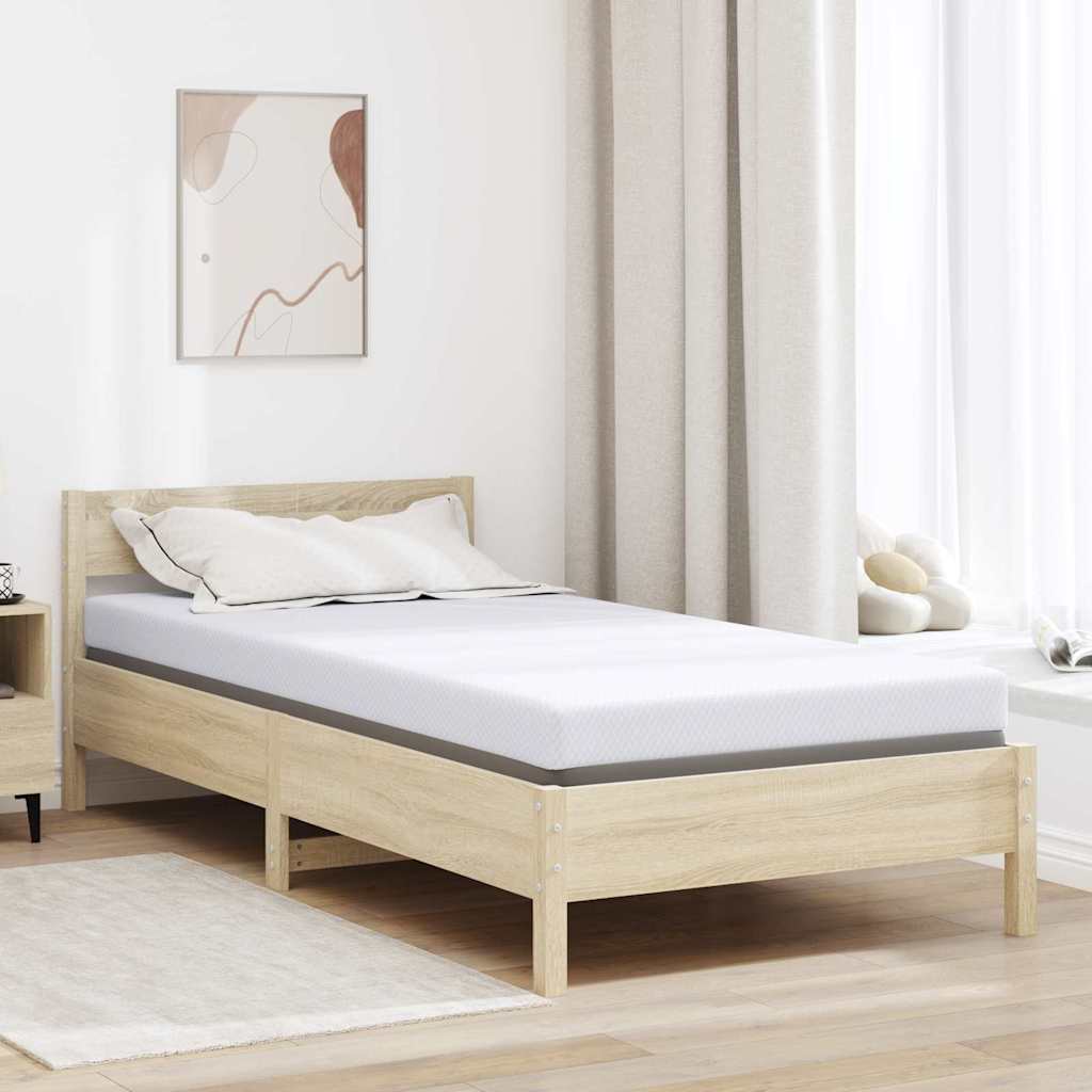 Topper per materasso Bianco 90 x 190 cm Tessuto Jacquard