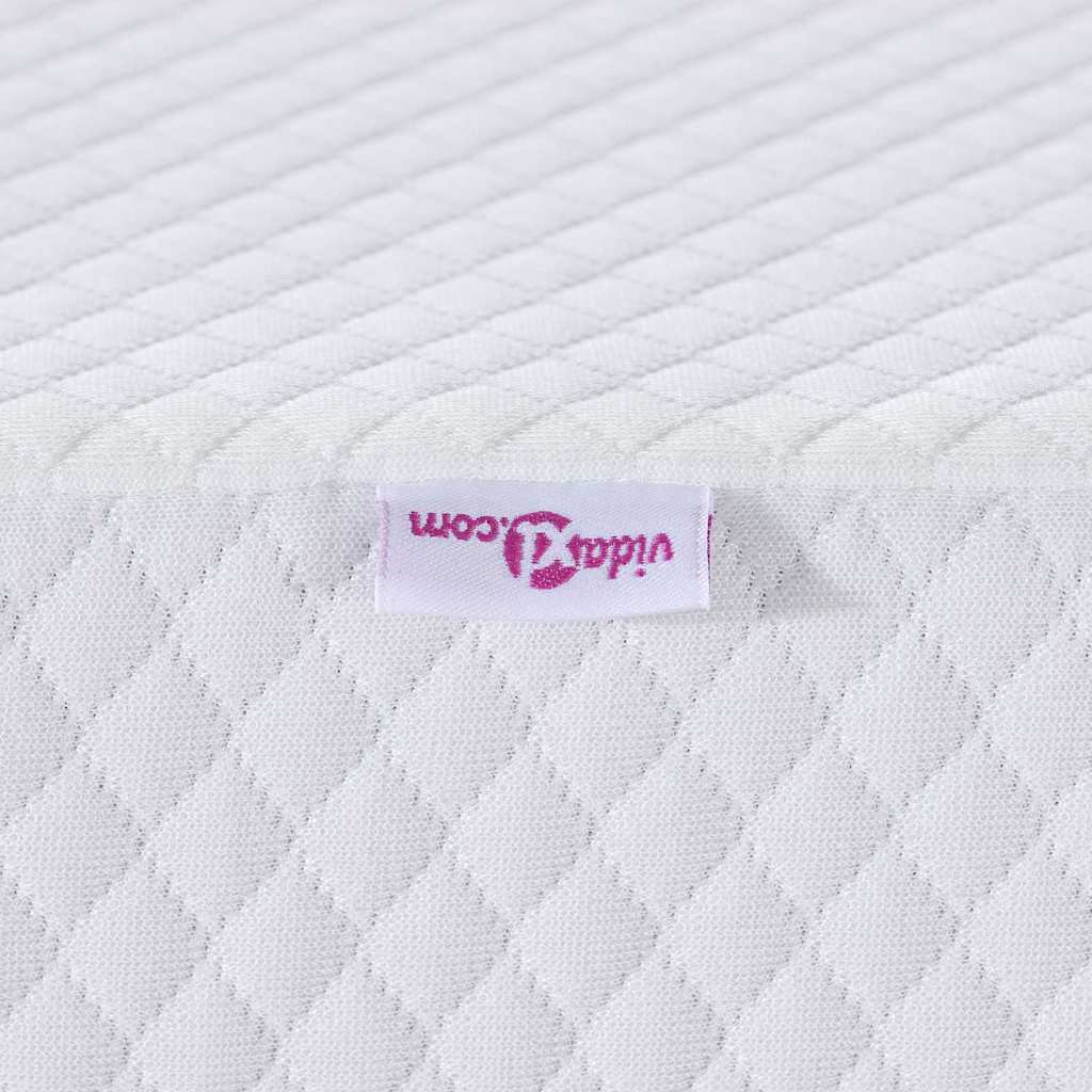 Topper per materasso Bianco 140 x 190 cm Tessuto Jacquard