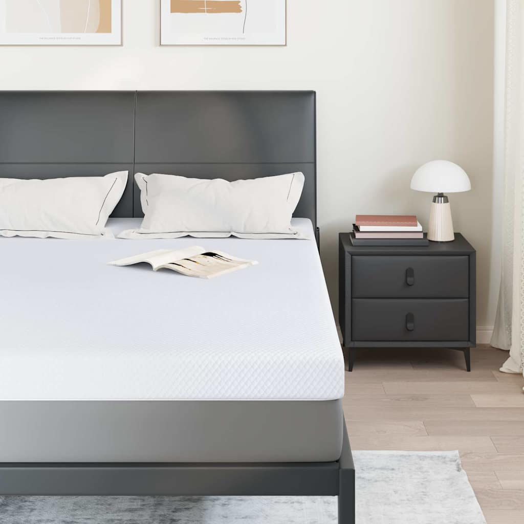 Topper per materasso Bianco 140 x 200 cm Tessuto Jacquard
