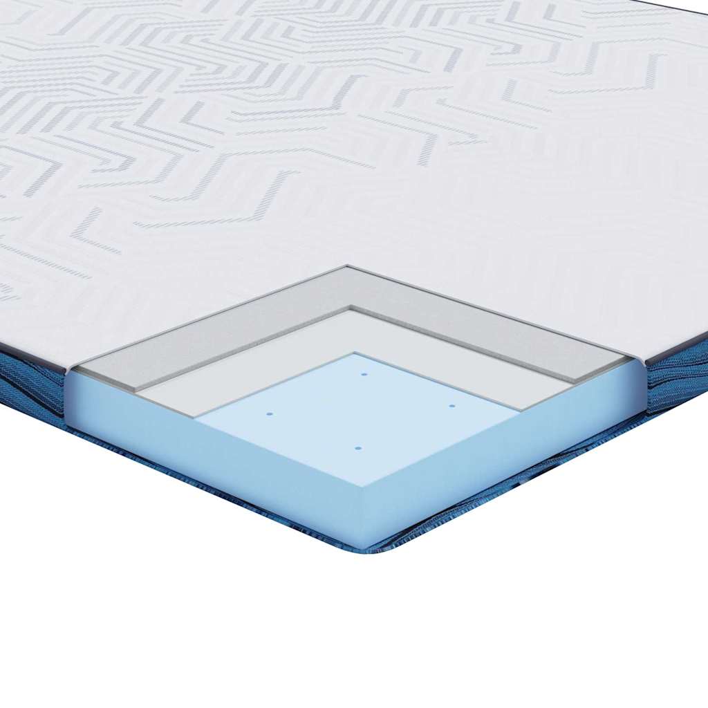Topper per materasso Bianco 80 x 200 cm Tessuto Jacquard