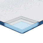 Topper per materasso Bianco 80 x 200 cm Tessuto Jacquard