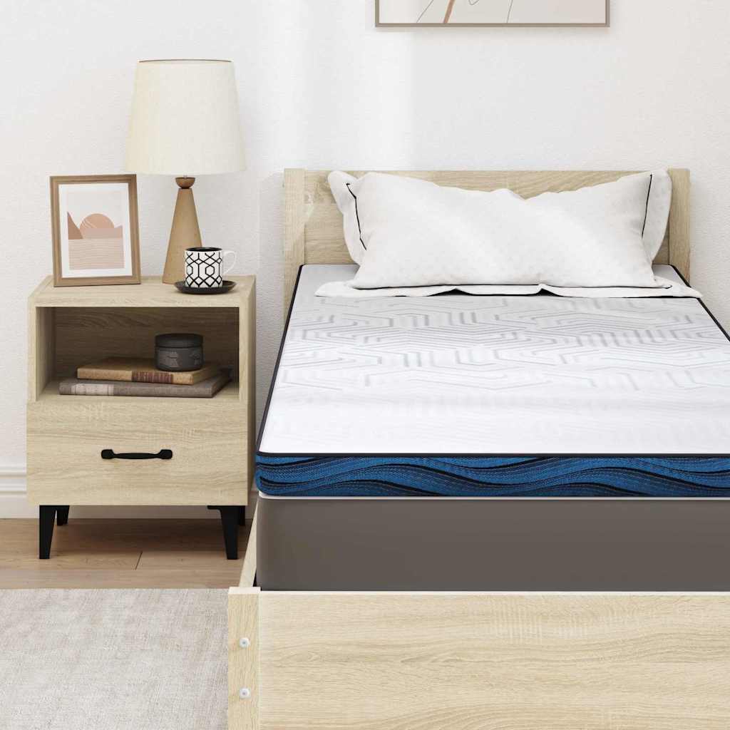Topper per materasso Bianco 80 x 200 cm Tessuto Jacquard